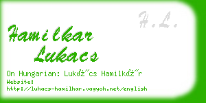 hamilkar lukacs business card